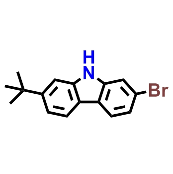 2-溴-7-(叔丁基)-9H-咔唑,2-bromo-7-(tert-butyl)-9H-carbazole