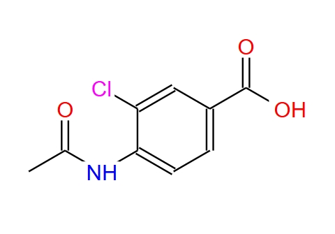 3-氯-4-乙酰氨基苯甲酸,4-AcetaMido-3-chlorobenzoic acid