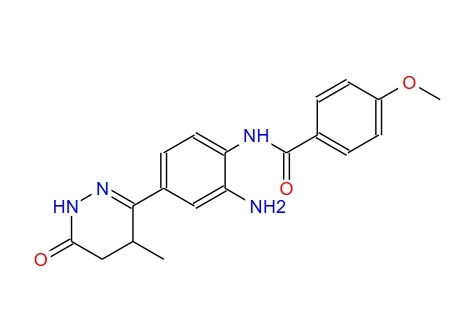 N-[2-氨基-4-（1，4，5，6-四氫-4-甲基-6-氧代-3-噠嗪基）苯基]-4-甲氧基苯甲酰胺,Benzamide,N-[2-amino-4-(1,4,5,6-tetrahydro-4-methyl-6-oxo-3-pyridazinyl)phenyl]-4-methoxy