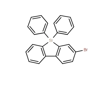 2-溴-9,9-二甲基-9H-硅芴,9H-9-Silafluorene, 2-bromo-9,9-diphenyl-