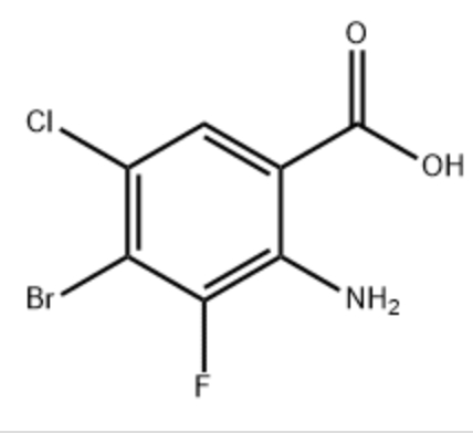 2-氨基-4-溴-5-氯-3-氟苯甲酸,2-Amino-4-bromo-5-chloro-3-fluoro-benzoic acid