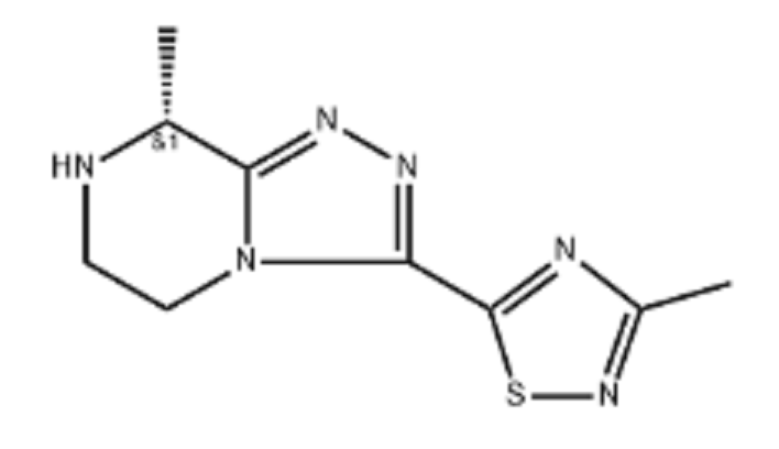 (R)-3-甲基-5-(8-甲基-5,6,7,8-四氫-[1,2,4]三唑并[4,3-a]吡嗪-3-基)-1,2,4-噻二唑鹽酸鹽,(R)-3-Methyl-5-(8-methyl-5,6,7,8-tetrahydro-[1,2,4]triazolo[4,3-a]pyrazin-3-yl)-1,2,4-thiadiazole Hydrochloride