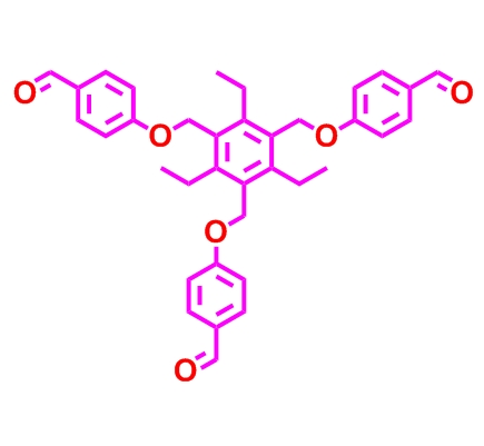 4,4',4''-(((2,4,6-triethylbenzene-1,3,5-triyl)tris(methylene))tris(oxy))tribenzaldehyde,4,4',4''-(((2,4,6-triethylbenzene-1,3,5-triyl)tris(methylene))tris(oxy))tribenzaldehyde