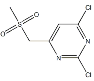 2,4-二氯-6-((甲磺?；?甲基)嘧啶,2,4-Dichloro-6-((methylsulfonyl)methyl)pyrimidine