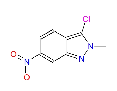 3-氯-2-甲基-6-硝基-2H-吲唑,3-chloro-2-methyl-6-nitro-2H-indazole