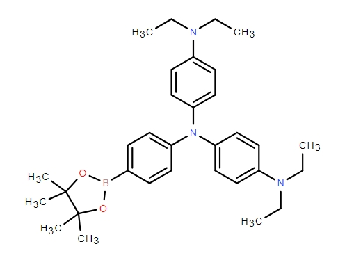 1,4-Benzenediamine, N1-[4-(diethylamino)phenyl]-N4,N4-diethyl-N1-[4-(4,4,5,5-tetramethyl-1,3,2-dioxaborolan-2-yl)phenyl]-,1,4-Benzenediamine, N1-[4-(diethylamino)phenyl]-N4,N4-diethyl-N1-[4-(4,4,5,5-tetramethyl-1,3,2-dioxaborolan-2-yl)phenyl]-