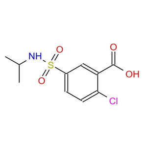 2-氯-5-[(丙-2-基)氨磺酰基]苯甲酸,2-chloro-5-[(propan-2-yl)sulfamoyl]benzoic acid