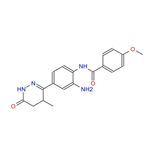 N-[2-氨基-4-（1，4，5，6-四氫-4-甲基-6-氧代-3-噠嗪基）苯基]-4-甲氧基苯甲酰胺,Benzamide,N-[2-amino-4-(1,4,5,6-tetrahydro-4-methyl-6-oxo-3-pyridazinyl)phenyl]-4-methoxy