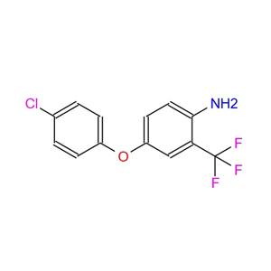 4-(4-氯苯氧基)-2-(三氟甲基)苯胺,4-(4-chlorophenoxy)-2-(trifluoromethyl)benzenamine