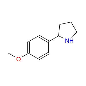 2-(4-甲氧苯基)-吡咯烷,2-(4-Methoxyphenyl)pyrrolidine