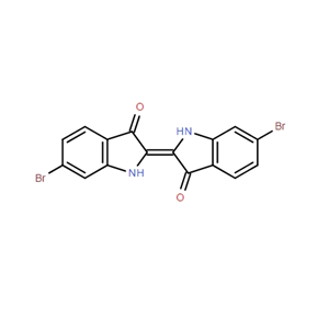 3H-Indol-3-one, 6-bromo-2-(6-bromo-1,3-dihydro-3-oxo-2H-indol-2-ylidene)-1,2-dihydro-, (2E)-,3H-Indol-3-one, 6-bromo-2-(6-bromo-1,3-dihydro-3-oxo-2H-indol-2-ylidene)-1,2-dihydro-, (2E)-