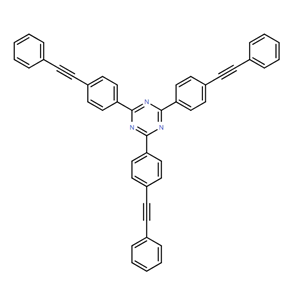 1,3,5-Triazine, 2,4,6-tris[4-(2-phenylethynyl)phenyl]-,1,3,5-Triazine, 2,4,6-tris[4-(2-phenylethynyl)phenyl]-