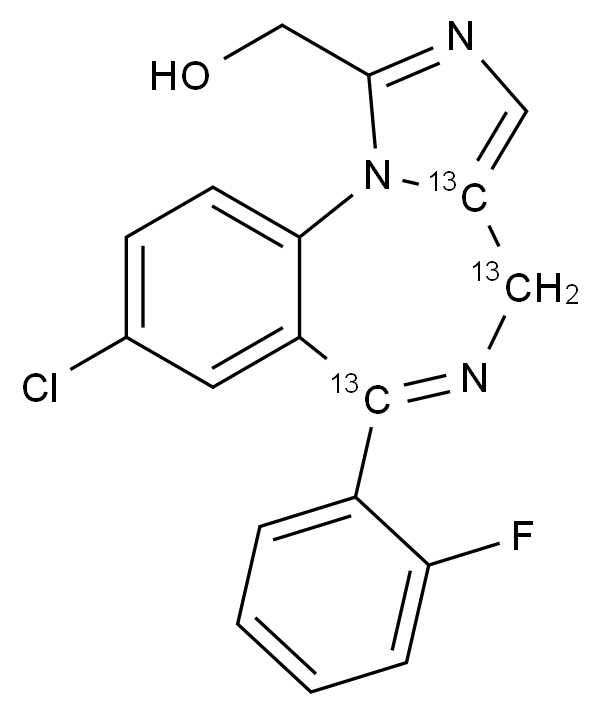 1'-羥基咪達(dá)唑侖-13C3,1’-Hydroxy Midazolam-13C3