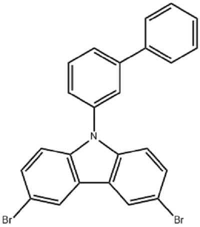 3,6-二溴-9-(3-聯(lián)苯基)咔唑,9-([1,1'-biphenyl]-3-yl)-3,6-dibromo-9H-carbazole