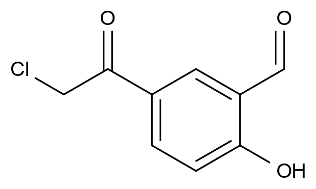 5-（2-氯乙?；?2-羥基苯甲醛,5-(2-Chloroacetyl)-2-hydroxybenzaldehyde