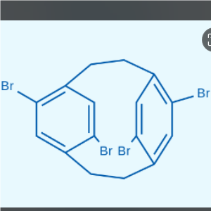 Tricyclo[8.2.2.24,7]hexadeca-4,6,10,12,13,15-hexaene, 5,6,11,13-tetrabromo-,Tricyclo[8.2.2.24,7]hexadeca-4,6,10,12,13,15-hexaene, 5,6,11,13-tetrabromo-