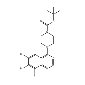 4-(7-溴-6-氯-8-氟喹唑啉-4-基)哌嗪-1-羧酸叔丁酯， 可提供定制服務(wù)，按需分裝！