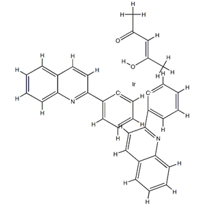 双(2-苯基喹啉)(乙酰丙酮) 铱 (III)