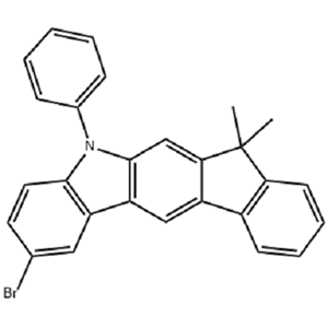 2-溴-7,7-二甲基-5-苯基-茚[2,1-B]并咔唑,2-BroMo-5,7-dihydro-7,7-diMethyl-5-phenyl-indeno[2,1-b]carbazole