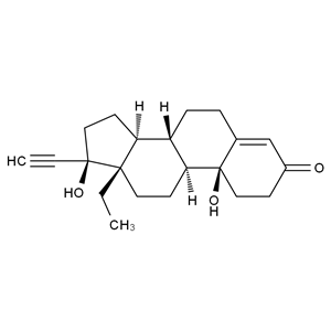 CATO_10-β-羟基左炔诺孕酮(和对映体)_20402-62-4_97%