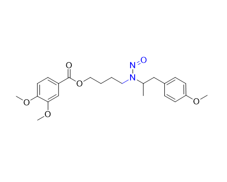 美貝維林雜質14,4-((1-(4-methoxyphenyl)propan-2-yl)(nitroso)amino)butyl 3,4-dimethoxybenzoate