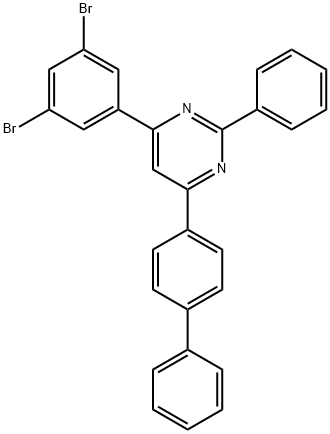 4-(4-聯(lián)苯)-6-(3,5-二溴苯基)-2-苯基嘧啶,Pyrimidine, 4-[1,1'-biphenyl]-4-yl-6-(3,5-dibromophenyl)-2-phenyl-