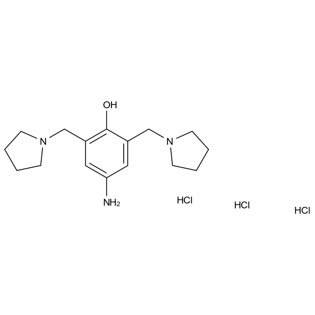 4-氨基-2,6-双(吡咯烷-1-基甲基)苯酚 3HCl,4-Amino-2,6-bis(pyrrolidin-1-ylmethyl)phenol 3HCl