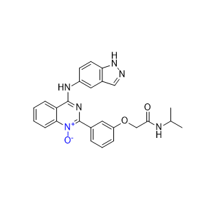 贝舒地尔杂质05,4-((1H-indazol-5-yl)amino)-2-(3-(2-(isopropylamino)-2-oxoethoxy)phenyl)quinazoline 1-oxide