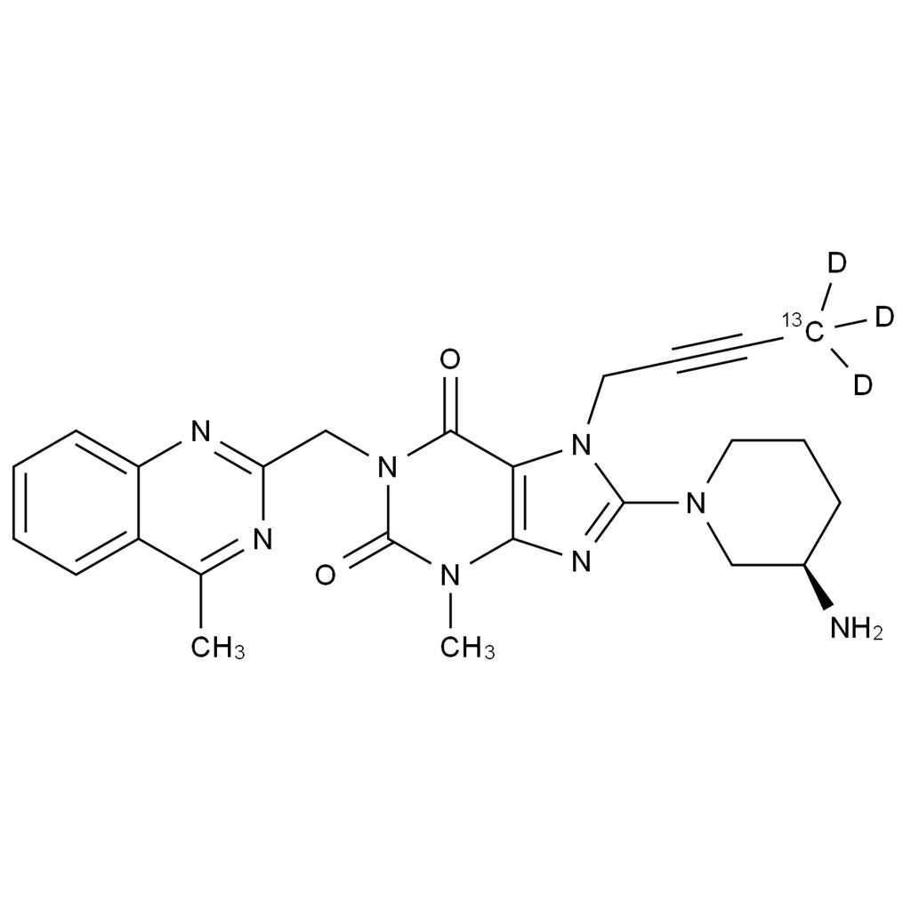 利格列汀-13C-d3,Linagliptin-13C-d3