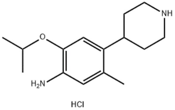 5-甲基-2-(1-甲基乙氧基)-4-(4-哌啶)-苯胺二鹽酸鹽,5-Methyl-2-(1-Methylethoxy)-4- (4-piperidinyl)- BenzenaMine hydrochloride (1:2)