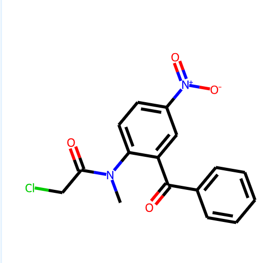 N-（2-苯甲?；?4-硝基苯基）-2-氯-N-甲基乙酰胺,N-(2-benzoyl-4-nitrophenyl)-2-chloro-N-methylacetamide