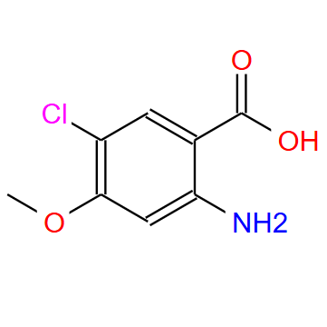 2-氨基-5-氯 -4-甲氧基苯甲酸,2-Amino-5-chloro-4-methoxy-benzoic acid