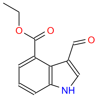 4-甲酸乙酯吲哚-3-甲醛,3-Formyl-4-ethoxycarbonyl-1H-indole