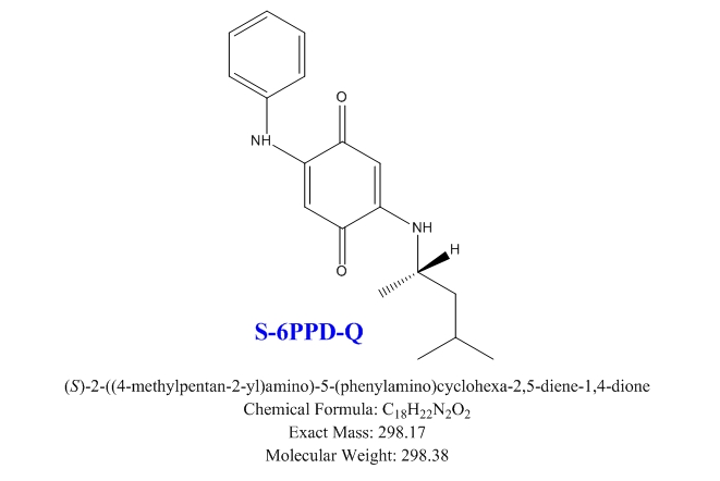 S-6PPD-Q,(S)-3,6-dimethylene-N1-(4-methylpentan-2-yl)-N4-phenylcyclohexa-1,4-diene-1,4-  diamine