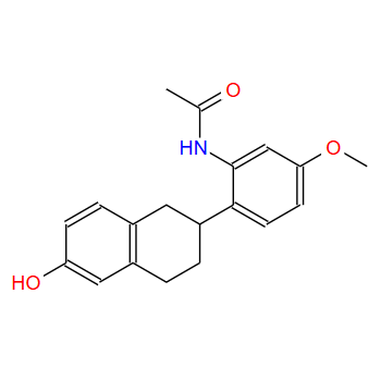 Acetamide, N-[5-methoxy-2-(1,2,3,4-tetrahydro-6-hydroxy-2-naphthalenyl)phenyl]-,Acetamide, N-[5-methoxy-2-(1,2,3,4-tetrahydro-6-hydroxy-2-naphthalenyl)phenyl]-