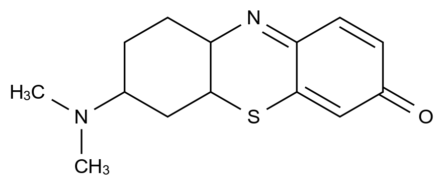 亞甲基紫(Bernthsen),Y3G6PD8NRB
2516-05-4
Methylene Violet
7-(Dimethylamino)-3H-phenothiazin-3-one
3H-Phenothiazin-3-one, 7-(dimethylamino)-
Dimethylthionoline
EINECS 219-733-4
Methylene violet (biological stain)
NSC 187694
Methylene violet Bernthsen
UNII-Y3G6PD8NRB