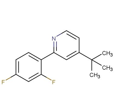 2-(2,4-二氟苯基)-4-叔丁基吡啶,2-(2,4-difluorophenyl)-4-(1,1-dimethylethyl)-pyridine