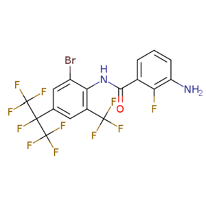 Benzamide, 3-amino-N-[2-bromo-4-[1,2,2,2-tetrafluoro-1-(trifluoromethyl)ethyl]-6-(trifluoromethyl)phenyl]-2-fluoro-,Benzamide, 3-amino-N-[2-bromo-4-[1,2,2,2-tetrafluoro-1-(trifluoromethyl)ethyl]-6-(trifluoromethyl)phenyl]-2-fluoro-