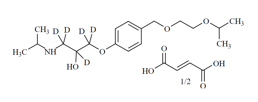 比索洛爾-d5 半富馬酸,Bisoprolol-d5 Hemifumarate