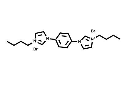 1,1'-（1,4-亞苯基）雙（3-丁基-1H-咪唑-3-鎓）溴化物,1,1'-(1,4-phenylene)bis(3-butyl-1H-imidazol-3-ium) bromide