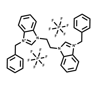 1,1'-（乙烷-1,2-二基）雙（3-芐基-1H-苯并[d]咪唑-3-鎓）六氟磷酸鹽（V）,1,1'-(ethane-1,2-diyl)bis(3-benzyl-1H-benzo[d]imidazol-3-ium) hexafluorophosphate(V)