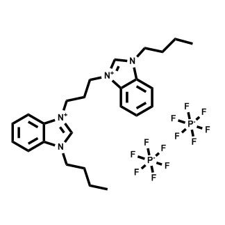 1H-苯并咪唑鎓，3,3′-（1,3-丙二基）雙[1-丁基，六氟磷酸鹽（1-）（1:2）,1H-Benzimidazolium, 3,3′-(1,3-propanediyl)bis[1-butyl-, hexafluorophosphate(1-) (1:2)