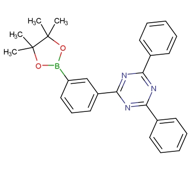 2-[3-(4,4,5,5-四甲基-1,3,2-二氧雜硼雜環(huán)戊烷-2-基)苯基]-4,6-二苯基-1,3,5-三嗪,2-[3-(4,4,5,5-Tetramethyl-1,3,2-dioxaborolan-2-yl)phenyl]-4,6-diphenyl-1,3,5-triazine