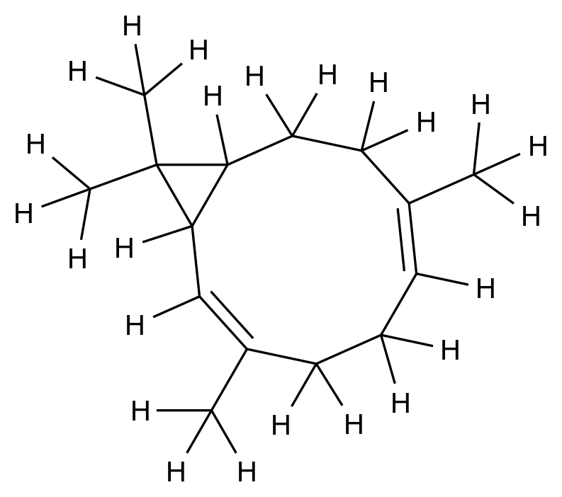 24703-35-3
Bicyclo(8.1.0)undeca-2,6-diene, 3,7,11,11-tetramethyl-, (1S-(1R*,2E,6E,10S*))-
Bicyclogermacrene
(+)-Bicyclogermacrene
Bicyclogermacren