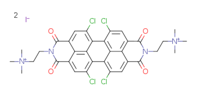 四氯苝酐-N,N-二甲基丙胺衍生物-碘鹽,5,6,12,13-tetrachloro-2,9-bis(2-(dimethylamino)ethyl)anthra[2,1,9-def:6,5,10-d'e'f']diisoquinoline-1,3,8,10(2H,9H)-tetraone