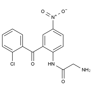 CATO_2-氨基-N- [2-（2-氯苯甲酰基）-4-硝基苯基]乙酰胺（可洛西epa杂质)_17714-02-2_97%