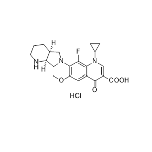 莫西沙星雜質(zhì)D（鹽酸鹽）,1-cyclopropyl-8-fluoro-6-methoxy-7-((4aS,7aS)-octahydro-6H-pyrrolo[3,4-b]pyridin-6-yl)-4-oxo-1,4-dihydroquinoline-3-carboxylic acid