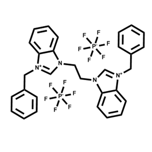 1,1'-（乙烷-1,2-二基）双（3-苄基-1H-苯并[d]咪唑-3-鎓）六氟磷酸盐（V）