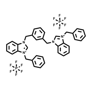 1,1'-（1,3-亞苯基雙（亞甲基））雙（3-芐基-1H-苯并[d]咪唑-3-鎓）六氟磷酸鹽（V）