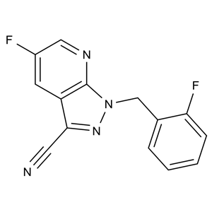 CATO_5-氟-1-(2-氟苄基)-1H-吡唑并[3,4-b]吡啶-3-甲腈_1350653-26-7_97%